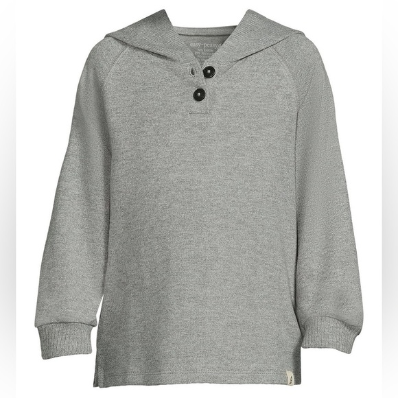 Easy Peasy Heather Grey Lightweight Hoodie 18 Months - Picture 11 of 12